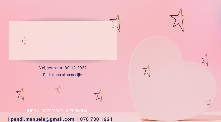 Darilni bon – Manuela Pendl